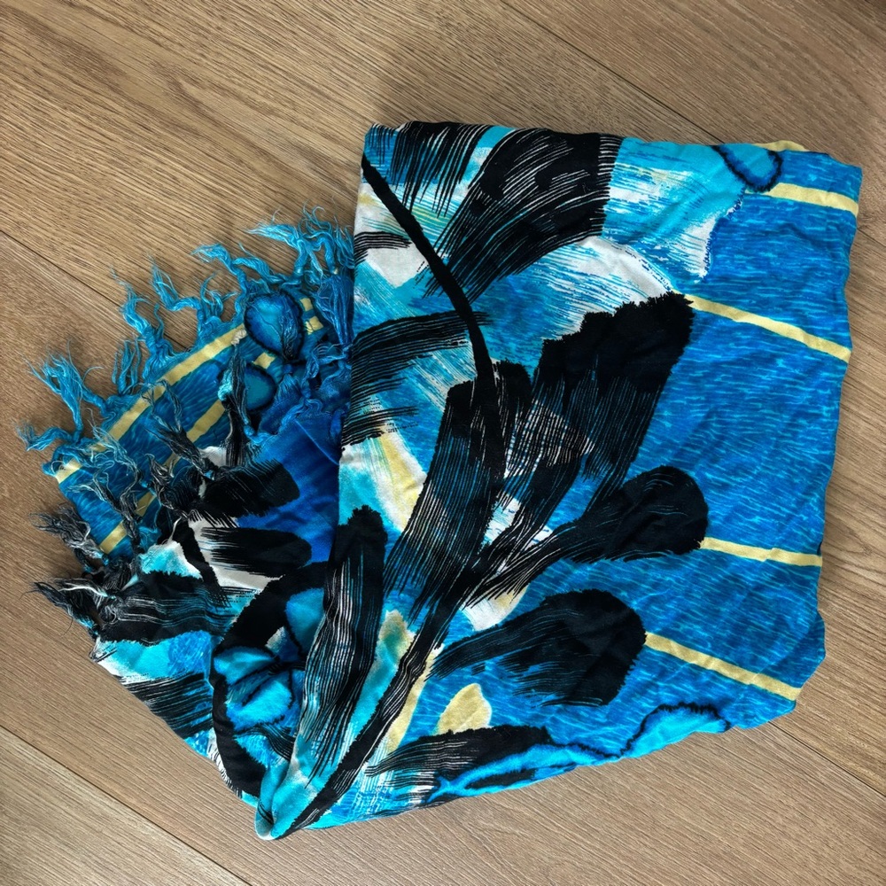 Blue Floral Sarong